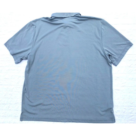 PGA Tour Polo Shirt Mens 2XL Blue Check Short Sleeves Golf Shirt XXL - Picture 2 of 10